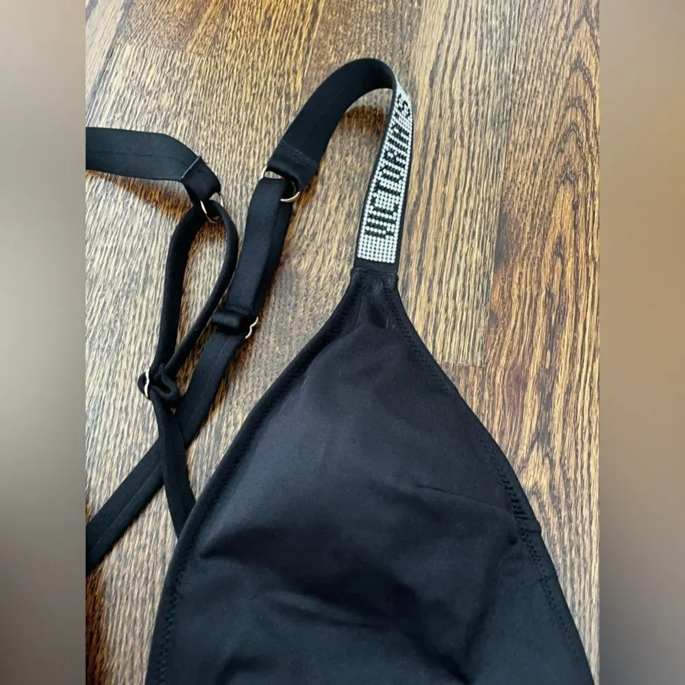 Victoria Secret Bathing suit Size M SWIM Shine Plunge One-Piece Swimsuit